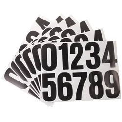 Sticker Number Large DIY Mailbox Stickers Numbers Address Racing Decals White Adhesive Bins House