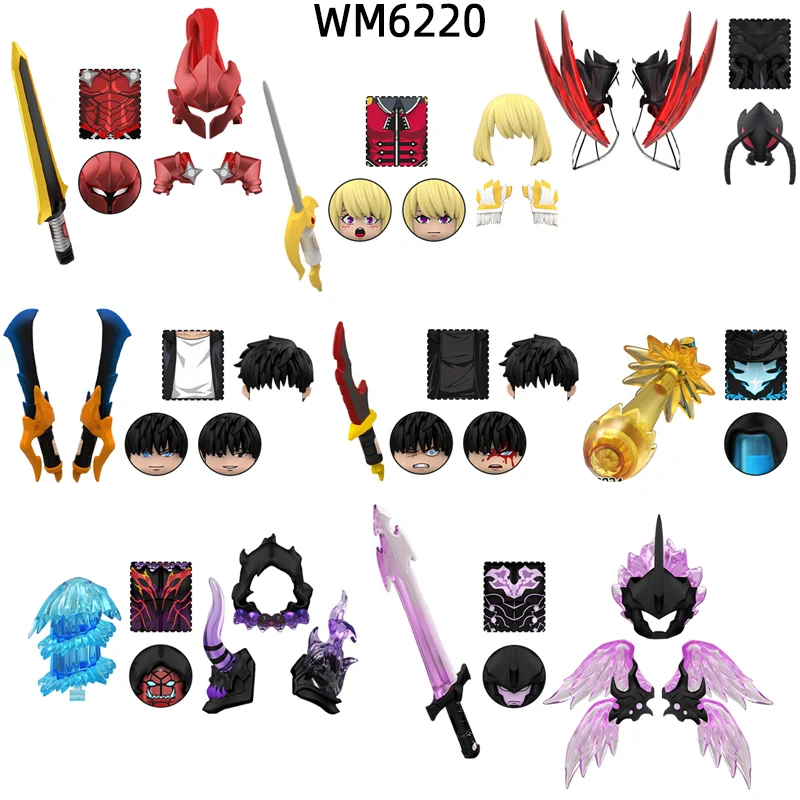 El WM6220 Solo Beru Cha Sung Igris Jin Mage Woo Hae Tusk en Bellion modelo de nivelación bloques ladrillos MOC Set regalos Juguetes