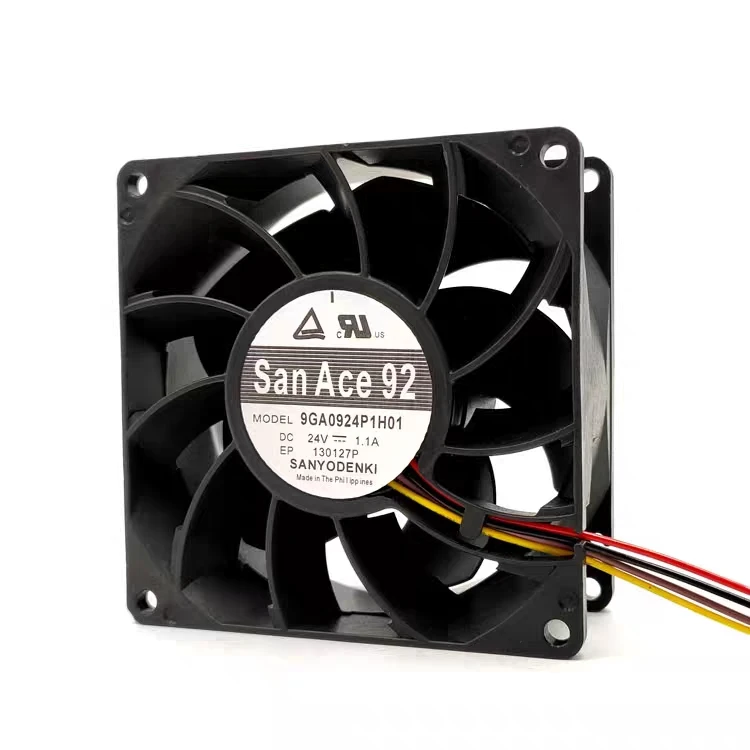 Sanyo Denki 9GA0924P1H01 DC 24V 1.1A 90x90x38mm 4-Wire Server Cooling Fan