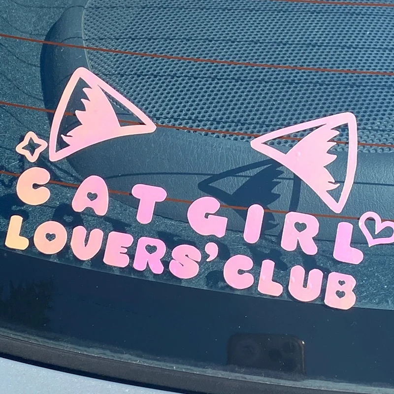 

Cute Cat Ears Car Sticker for Windshield Window Fuel Tank Cover Stickers Decoration External Accessory Waterproof Vinyl Decal