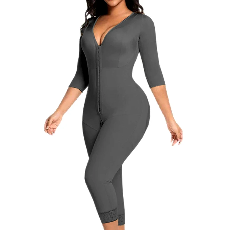 AfruliA Long Shapewear Full Body Shaper Fajas Colombianas Girdles High Compression Bodysuits Postpartum Lipo Arm Slimmer Corset
