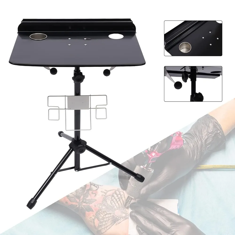 

Tattoo Work Station Portable Collapsible Detachable Mobile Table Adjustable Height Stand Salon Instrument for Tattoo Supplies