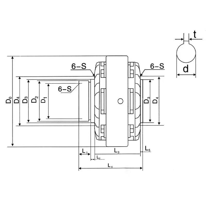 25Nm 2.5kg DC24V Magnetic Powder Clutch Hollow Shaft Winding Brake for Tension Control Bagging Printing Packaging Dyeing Machine