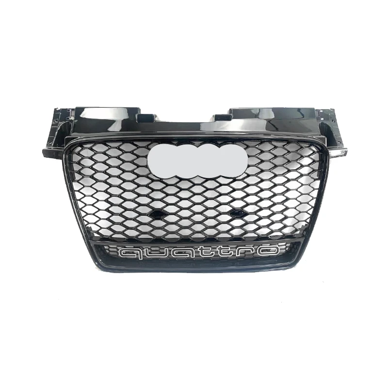 TTRS front grill for Audi TT ABS glossy black car honeycomb mesh grille refit RS style grill 2008 2009 2010 2012 2013 2014