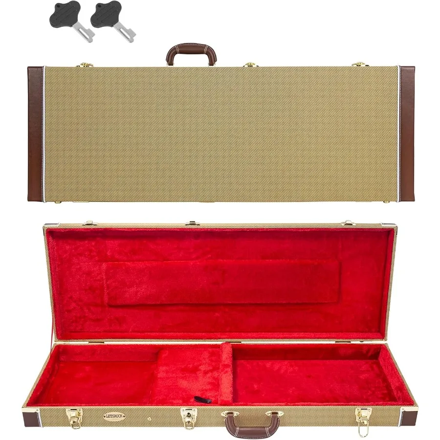 LETSROCK Elektryczna Gitara Twardy Futerał Ochronny 39 Calowy Standardowy Elektryczny Futerał na Gitary do Modelu KST KTL 170 z Zamkiem La