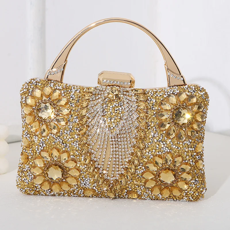 Imagem -06 - Bolsa Crossbody Strass Brilhante para Mulheres Embreagem para Festa de Casamento Bolsas de Noite Bolsas de Luxo para Festas de Clube 2023