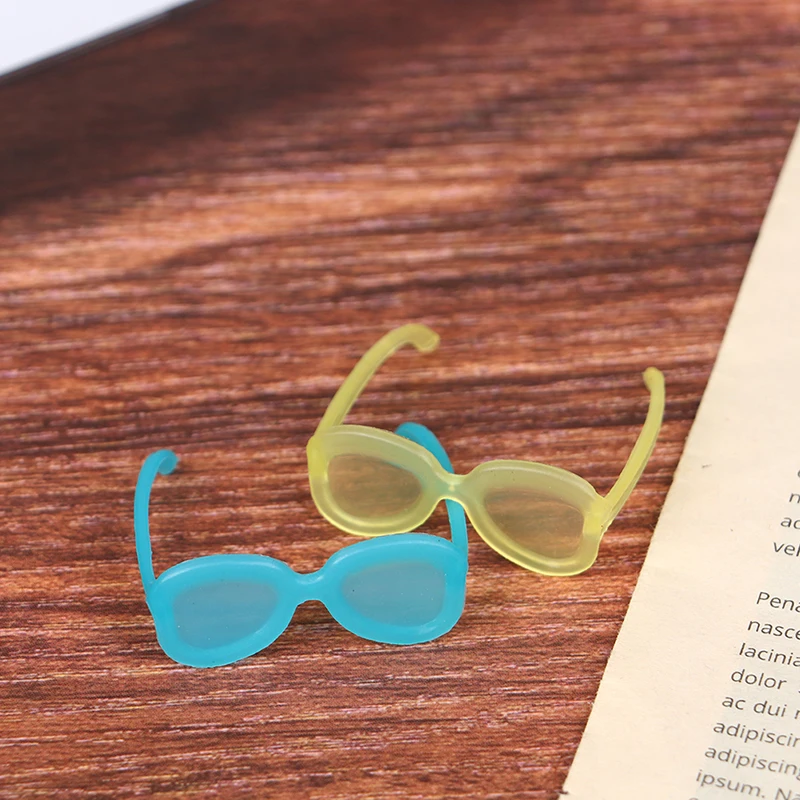 แว่นตากันแดดตุ๊กตา 20 ชิ้น แฟชั่นหลากสี อุปกรณ์เสริมสำหรับตุ๊กตาขนาด 1/6 17/30 ซม. ของขวัญของเล่น