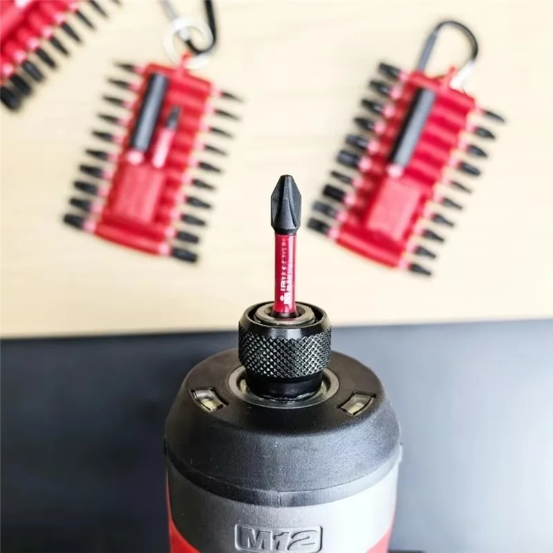 Afbeelding 5: 【B07R】22 Stuks Slagschroevendraaier Bits Sleutel Set Magnetische Hoog Koppel Bit Houder Boor Tool Anti-Slip Multi Driver drinkba