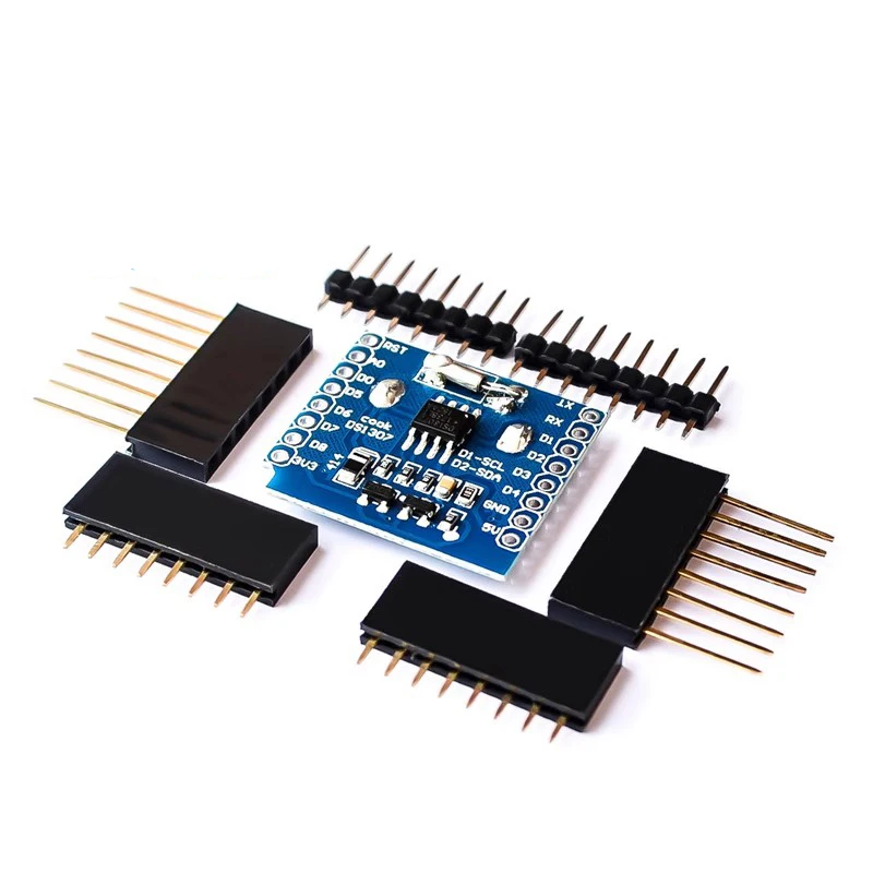 

1~100Pcs RTC DS1307 (Real Time Clock) + Battery - Shield for WeMos D1 Data Recording Expansion Board