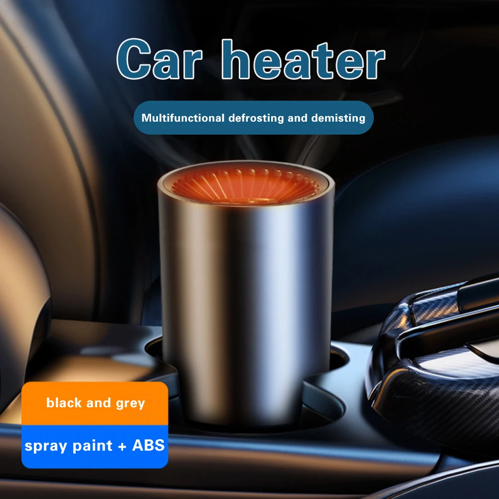 12V Car Heater Fan Cars Window Windshield Defogging Defrosting Auxiliary Heater Electric Fan Heater Portable Fan With Bracket