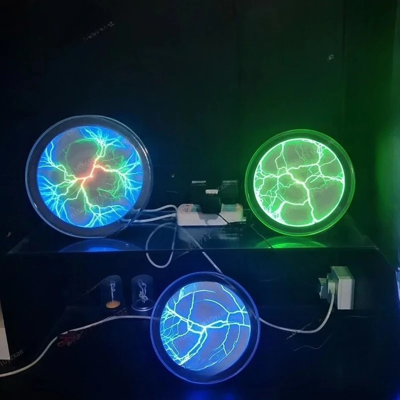 TuyaFlash القرص 6 بوصة الأزرق ثلاثي الألوان البرق القرص أحمر أخضر وردي القرص السحري اللمس الحالي مصباح Pl Asma PlateAlexa Google Assist