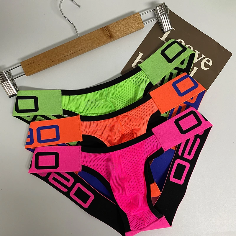 

Sexy Personalize Waistless Thong Mesh Fabric Breathable Quick Drying Breathable Bulging No Need To Take Off Gay Double Men Thong