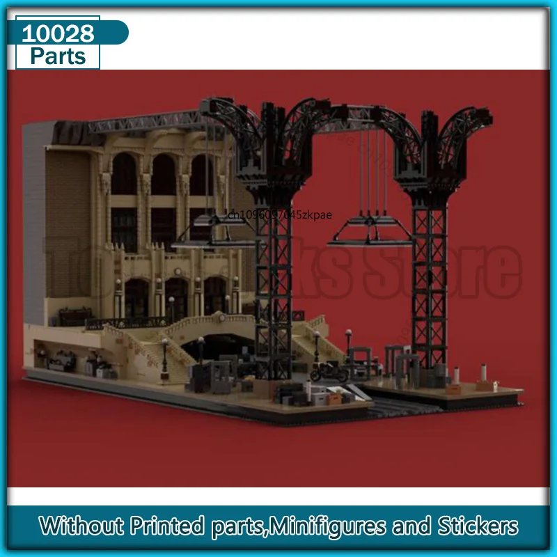 Ucs filme moc bloco de construção o batcave conjunto modelo tijolos montagem diy vista rua arquitetura coleção brinquedo exibição presente natal