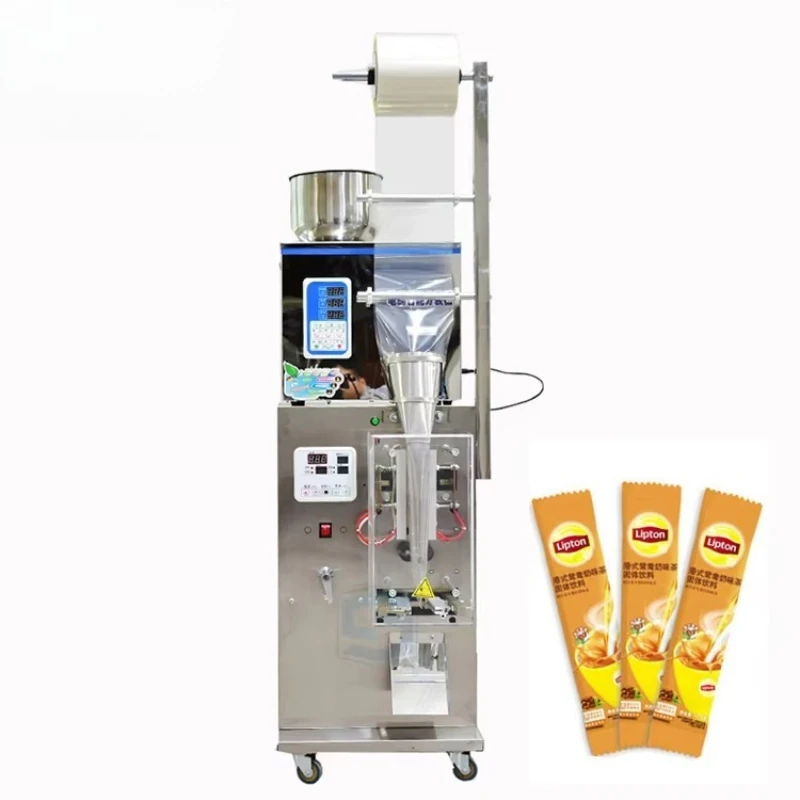 Automatic Plastic Bag Packaging Machine for Grains Filling and Sealing Salt Sugar Sachets Coffee Tea Flour Bags