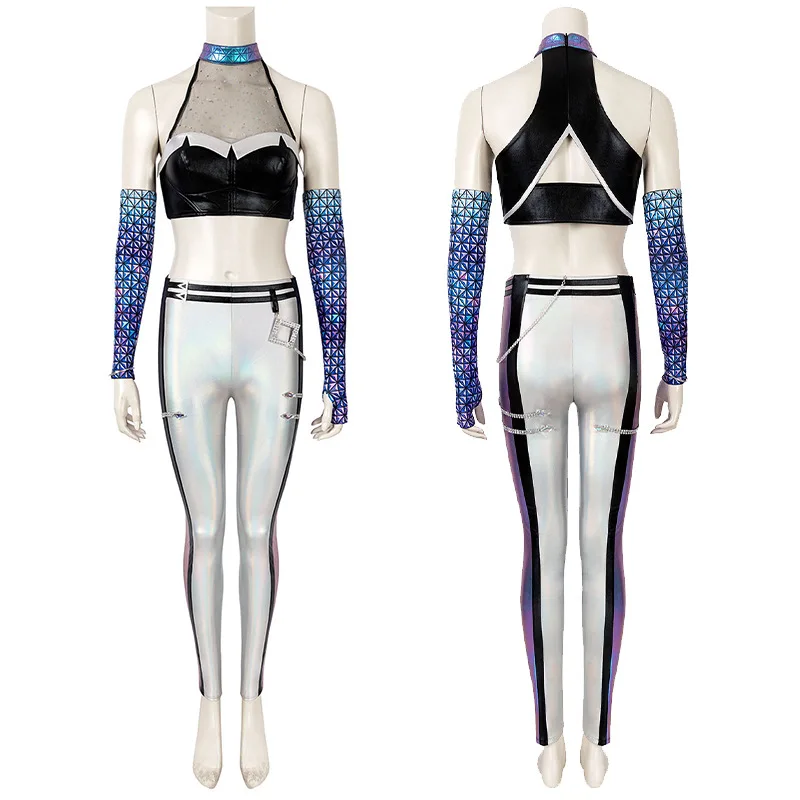 Anime LOL KDA Group  ‌Kai'Sa‌ Evelynn‌ Ahri cosplay outfit coat skirt Accessories Nice Stitching for women Performance costume view 2
