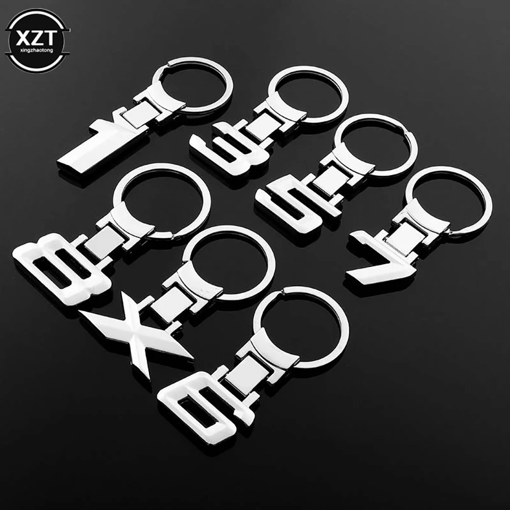 Zinc Alloy Key Ring Car Key Chain Metal Number Emblem Key Chain Car Accessory Charm Car Styling For BMW Auto X1 X3 X5 E3 E5 Z4