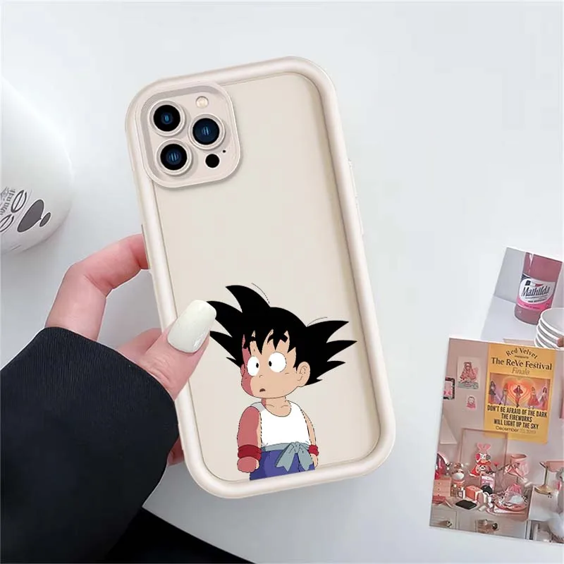 D-dragon ball dos desenhos animados goku capa para apple iphone 17 16 15 14 13 12 11 plus pro max olho escada caso de telefone