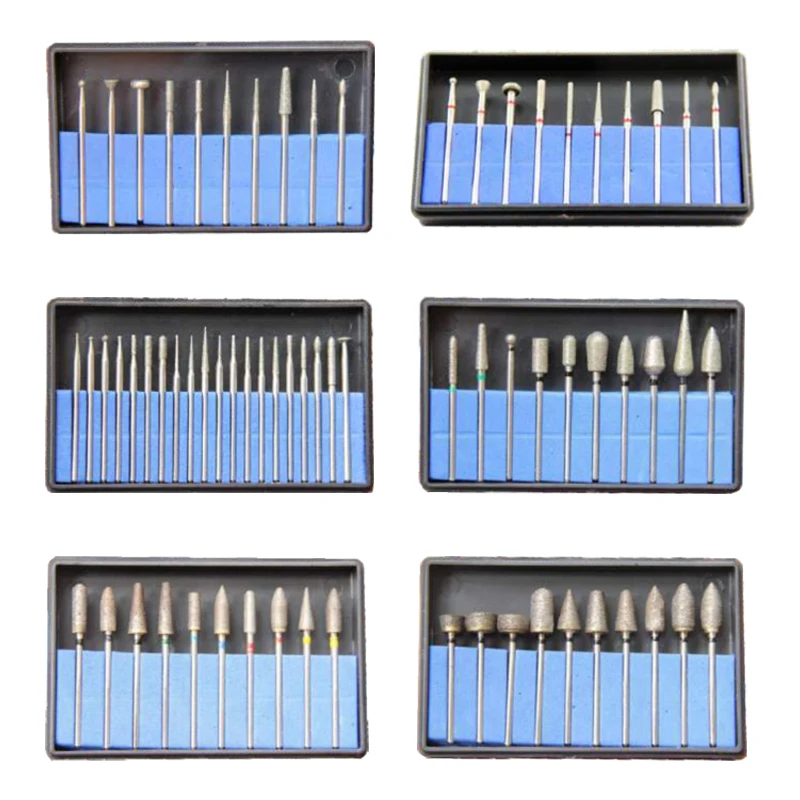 

HP Diamond Burs Kit Dental Teeth Polishing Tool Kit Fully-sintered Diamond Kits Dental Materials 1set