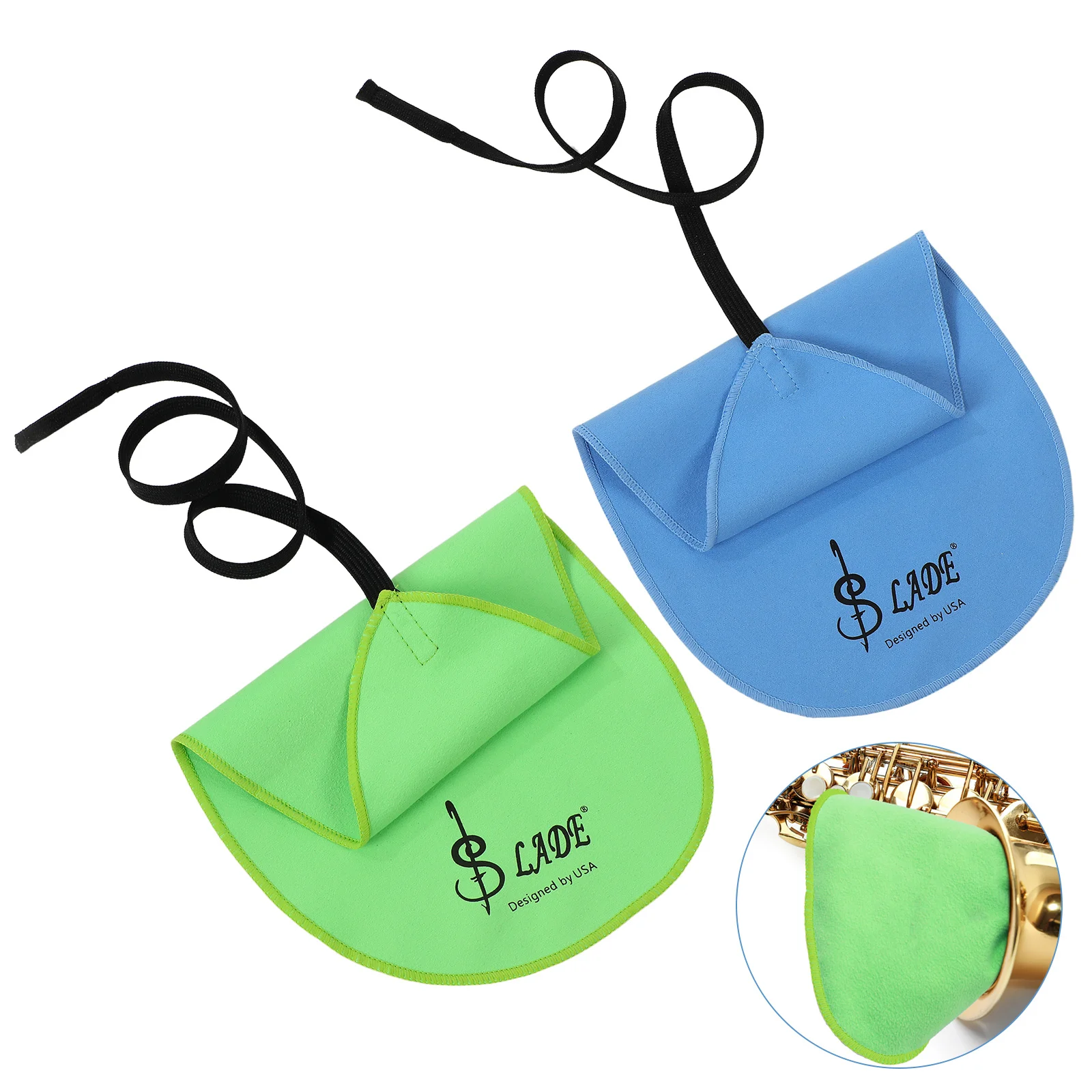 

2Pcs Wind Instrument Cleaning Cloth Set Durable Soft Lint Free Easy Wash Strong Absorption Portable Comfortable