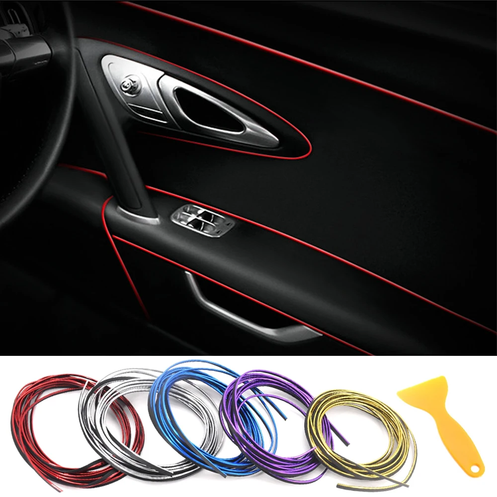 5m Car Moulding Interior Central Control Decoration Strip Trim For Terrain Acadia Canyon Yukon Sierra Envoy Safari Savana