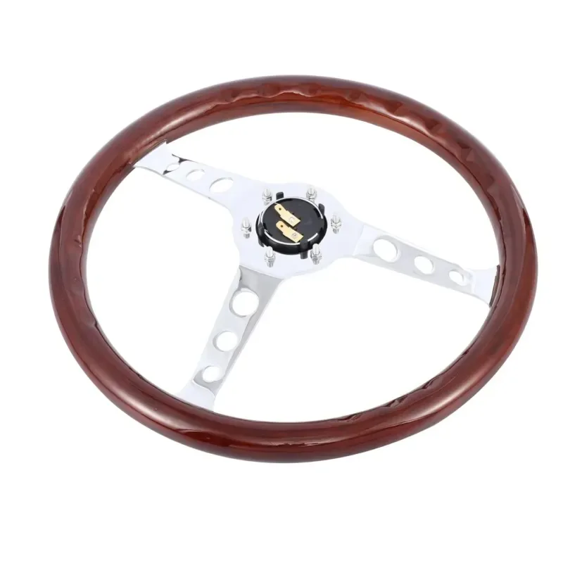 Hot Sale Wooden Vintage Steering Wheel, Flat Wood Finish Steering Wheel Wood Rim Steering Wheel