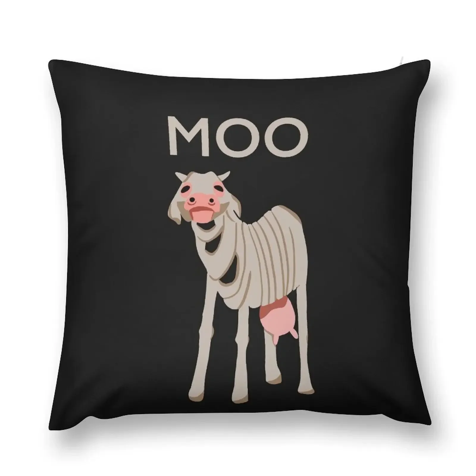 Milky White - Moo Throw Pillow Pillow Cases Decorative pillow case Sitting Cushion Decorative Cover For Living Room