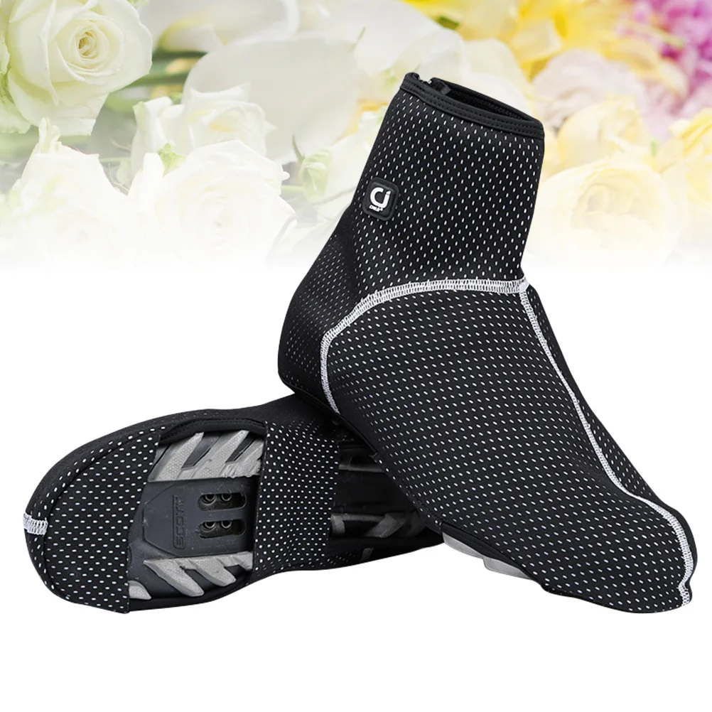 

1 Pair Insulated Cycling Shoe Covers Waterproof Windproof Anti-Slip Outdoor Riding Shoes Cover For Locking Pedals Size 41