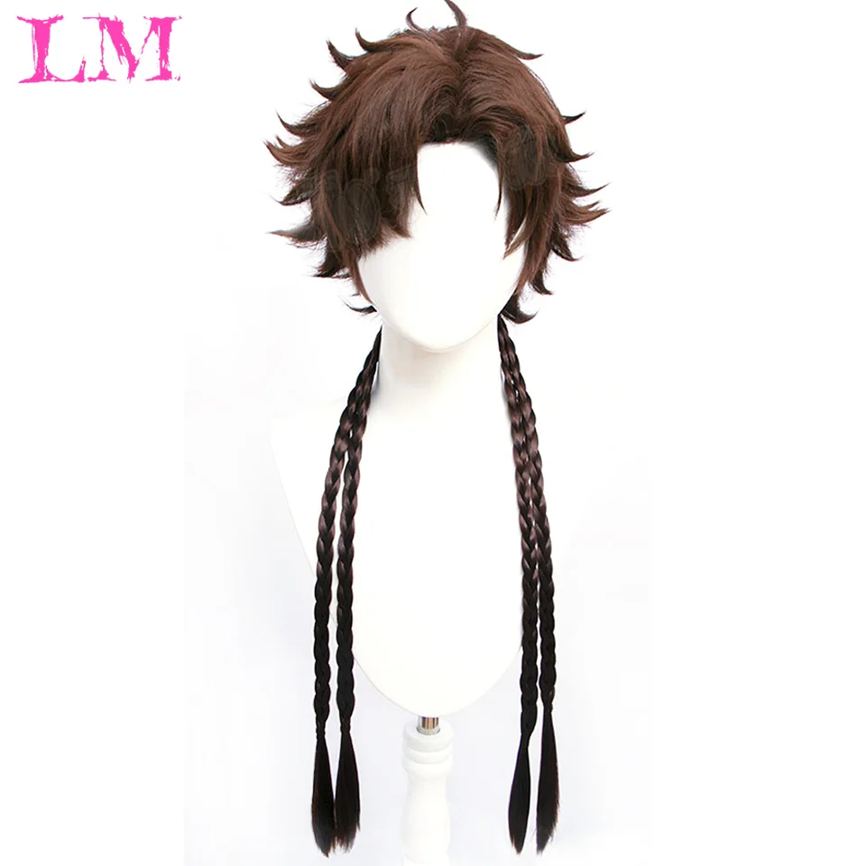 LM Women Synthetic Lolita Wig With Bangs Long Straight Ombre Two Tone Black Red Hair For Cosplay Halloween Cosplay Wigs