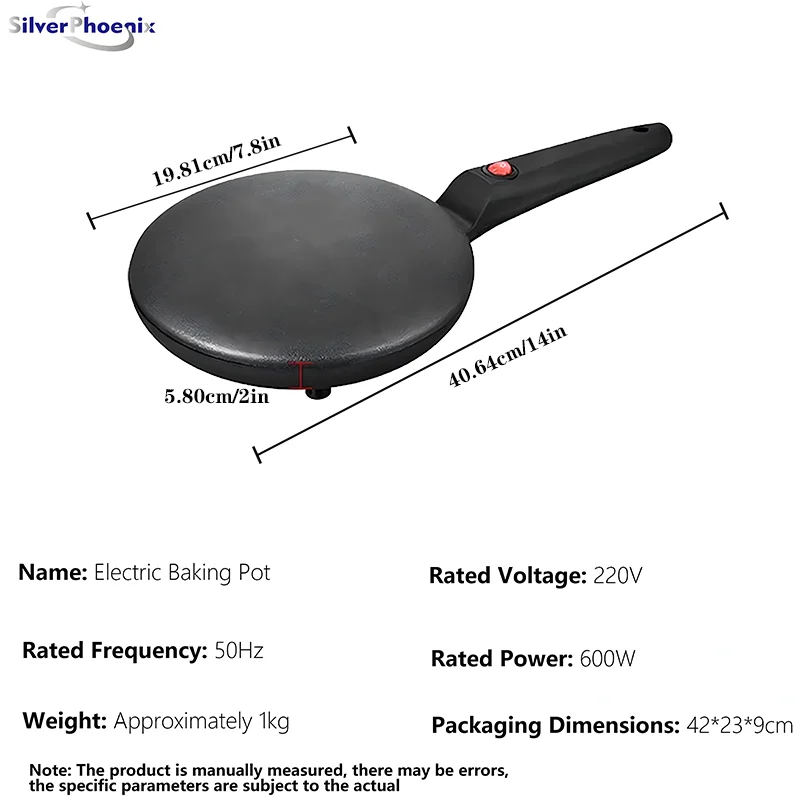 케이크 메이커 기계 전기 크레페 메이커 아침 식사 피자 베이커 팬케이크 베이킹 팬 비 스틱 팬 중국 스프링 롤 요리 팬