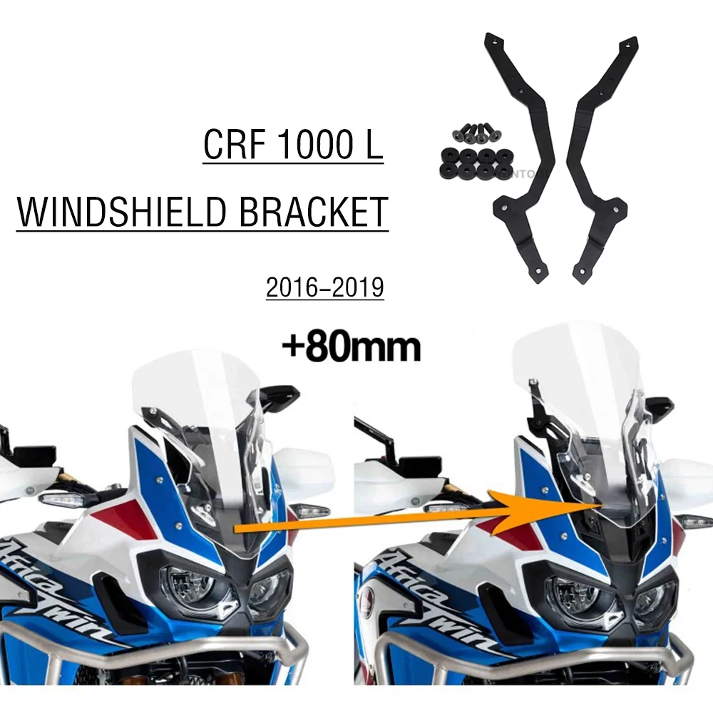 For HONDA CRF 1000 L Africa Twin Screen Adjuster CRF1000L Accessories Motorcycle Windshield Bracket Screen Lift Bracket Kit