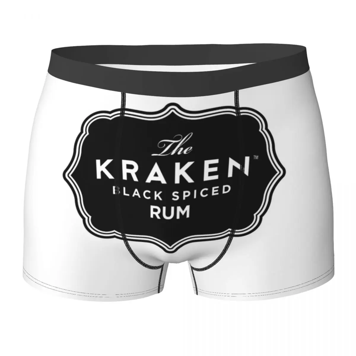 Boxer Underpants Shorts Kraken Rum Panties Men's Comfortable Underwear for Homme Man Boyfriend Gift