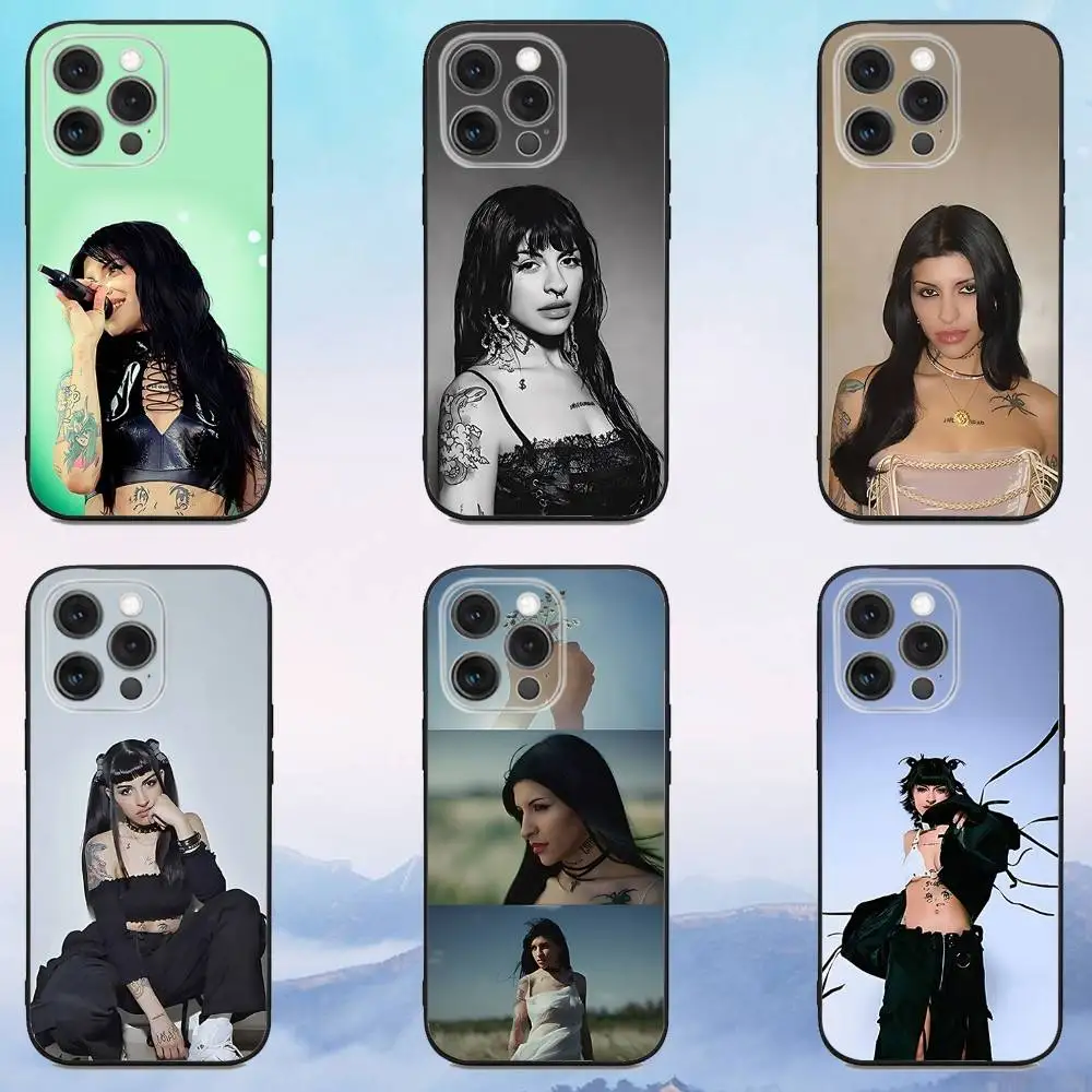 

C-Cazzu Singer Phone Case For iPhone 17,16,15,14,13,12,Pro,Max,Plus,E,SE4,Air,Mini Black Soft Cover