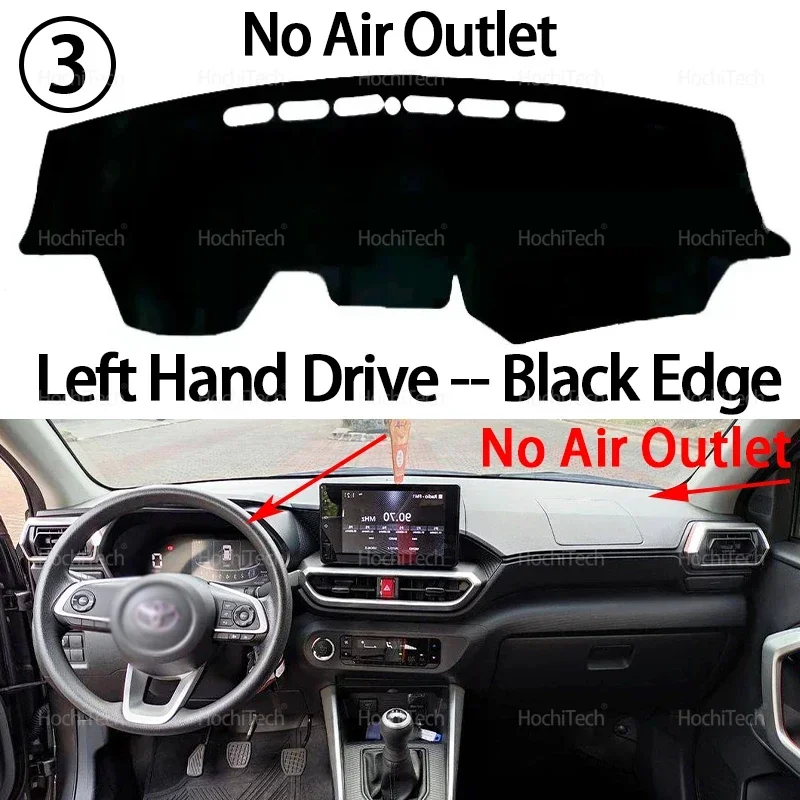 Anti-UV-Matte Sonnenschirm Dashmat Teppich Dash Dashboard Abdeckung Pad Auto Zubehör Für Toyota Raize 2019 2020 2021 2022 2023 2024 2025 – Detail 12