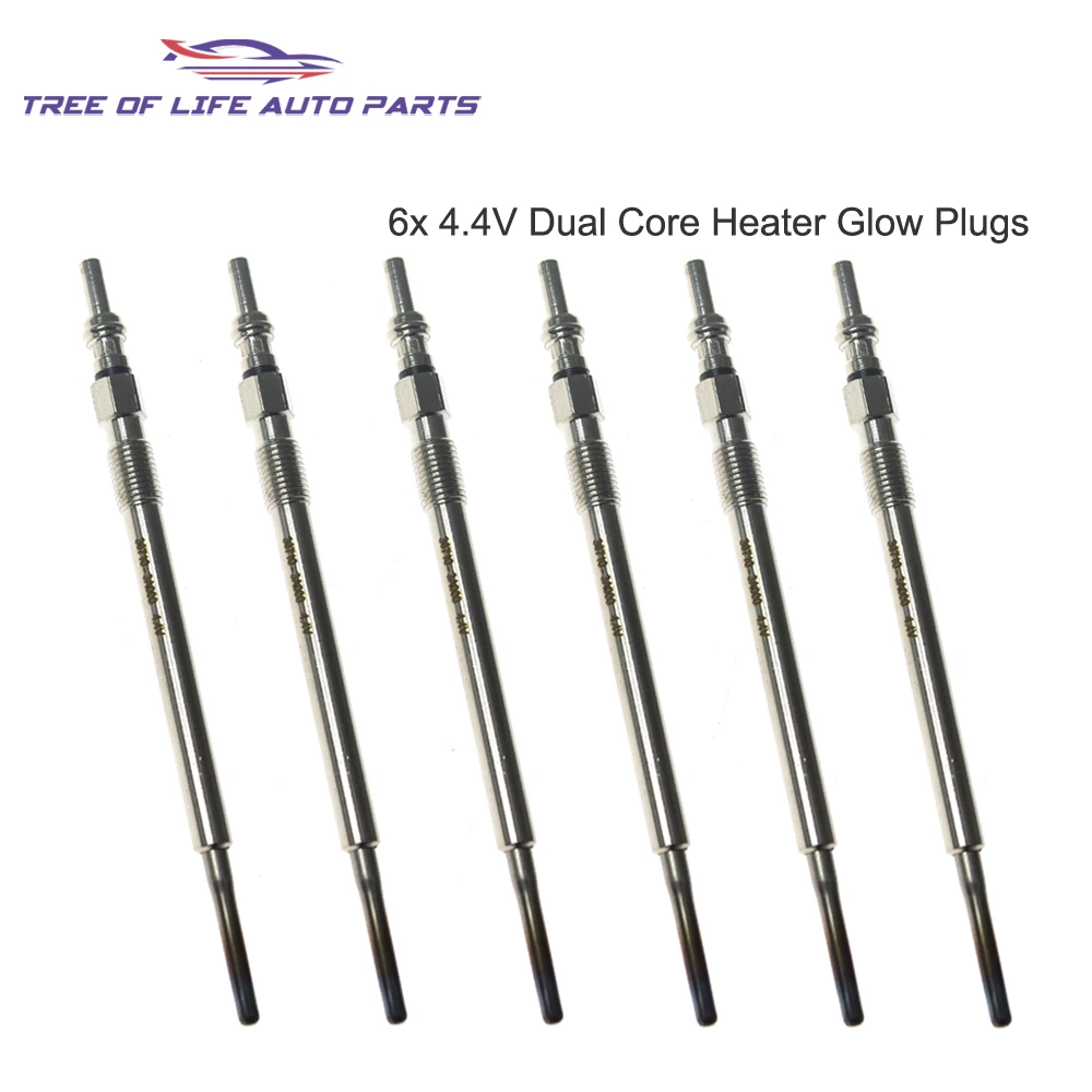 

6 шт. 4.4V двухконтурных свечей накаливания для Hyundai Veracruz 3.0 V6 CRDi 4WD 2008-2011+ 36710-3A000 010266019