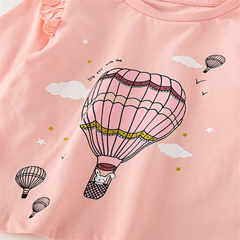 Jumping Meters 2-7T Einhorn Langarm-T-Shirts für Mädchen, Kinder, Herbst, Frühling, Baby-Jungen-Kleidung, modische Kleinkind-Shirts – Detail 4