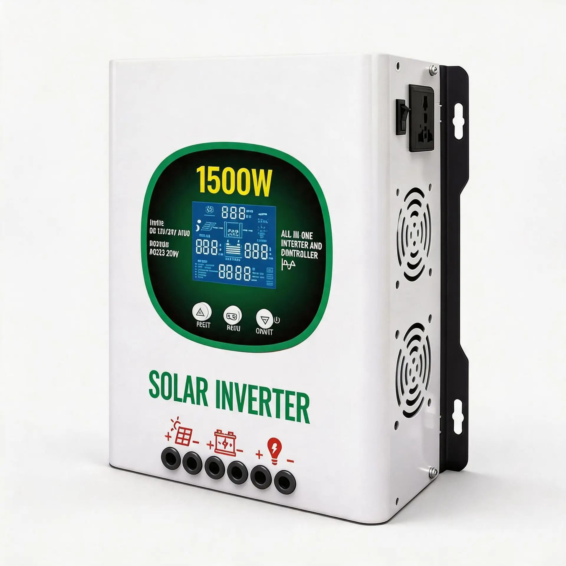 3000W solar inverse control all-in-one machine 12V/24V lead-acid lithium battery universal, photovoltaic charging inverter