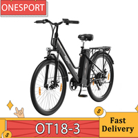 ONESPORT OT18-3 Electric Bike 26*2.35 inch Tires 250W Motor Electric City E-Bike 36V 14.4Ah Battery 100km Range 25km/h Max Speed