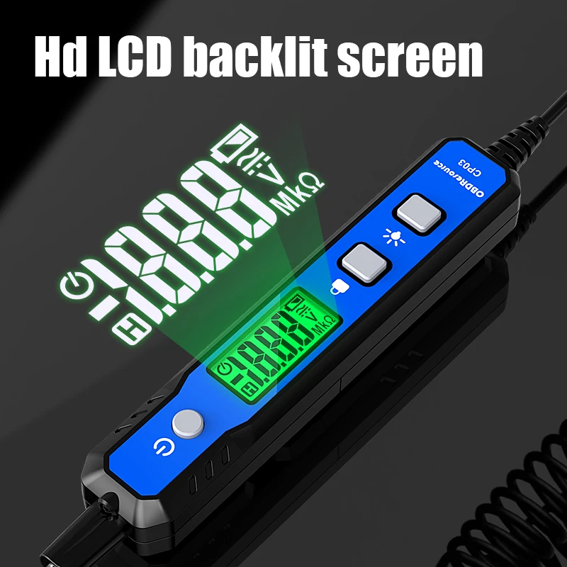 Car Voltage Detector Pen Non-Contact Adjustable DC Voltage Backlight Tester Car Fault Maintenance Circuit Test Pen 110V