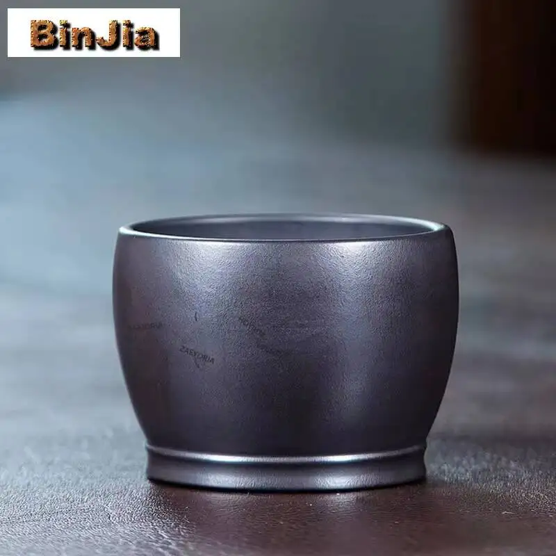 170ml Yixing Zisha Plain Teacup Ancient Tea Bowl Cup For Tea Tea-tasting Smelling Cup Chazhan Master Cups Teaset Collection Gift