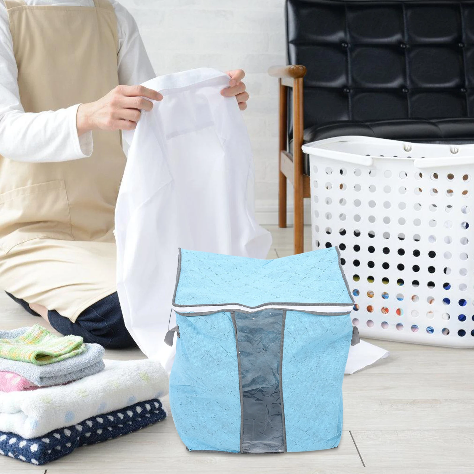 

4pcs Large Capacity Clothing Storage Bags Home ganization Quilt Bedding Comforter Blanket Housewarming Gift Pouches