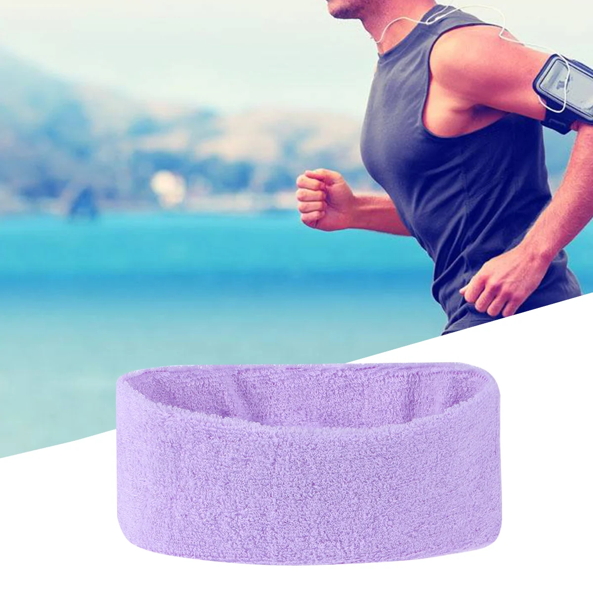 Hair Band Headband Sweatband Sports Sweatbands Spa Headbands Pink Men Women