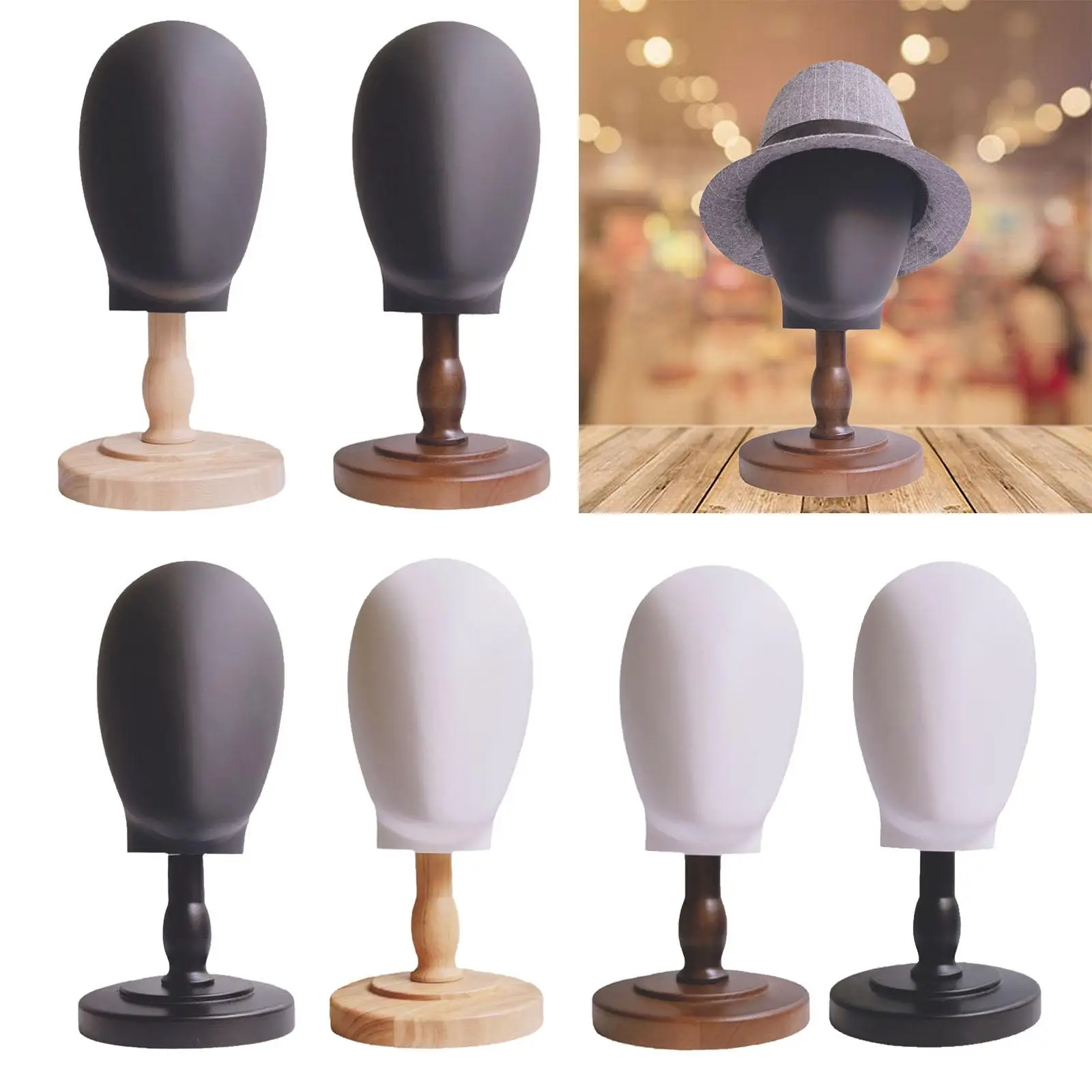 

Wig Making Styling Head Hairpiece Manikin for Earphones Hairpieces Scarves