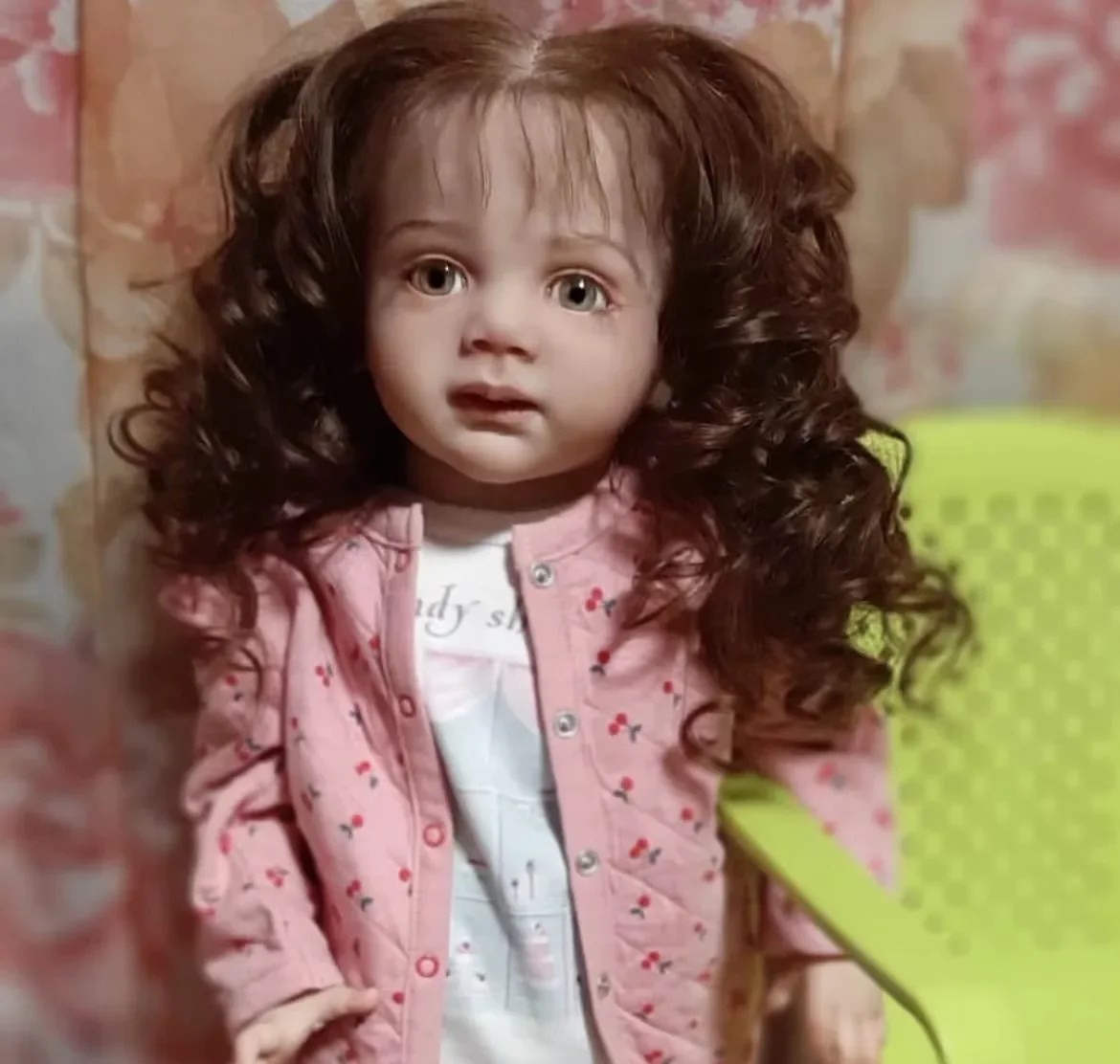 

Художник, 25 дюймов, 60 см, Reborn Baby Fritzi с укорененными волосами, уже готовая кукла, милая девушка, индивидуальный заказ