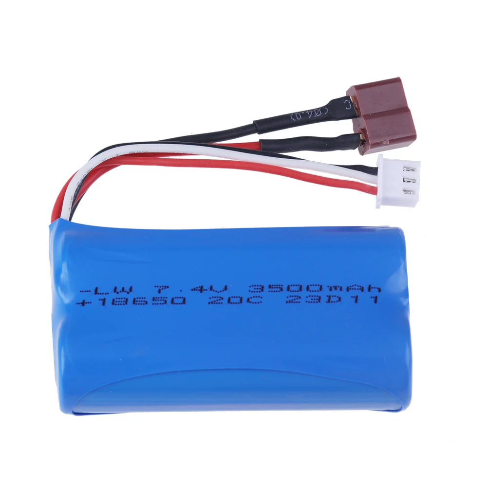 Akumulator Lipo 7,4 V 3500 mAh T Plug do Wltoys 12423 10428 12429 12401 12402 12402A RC Car 7,4 V 3000 мАч RC Игрушечная Батарея