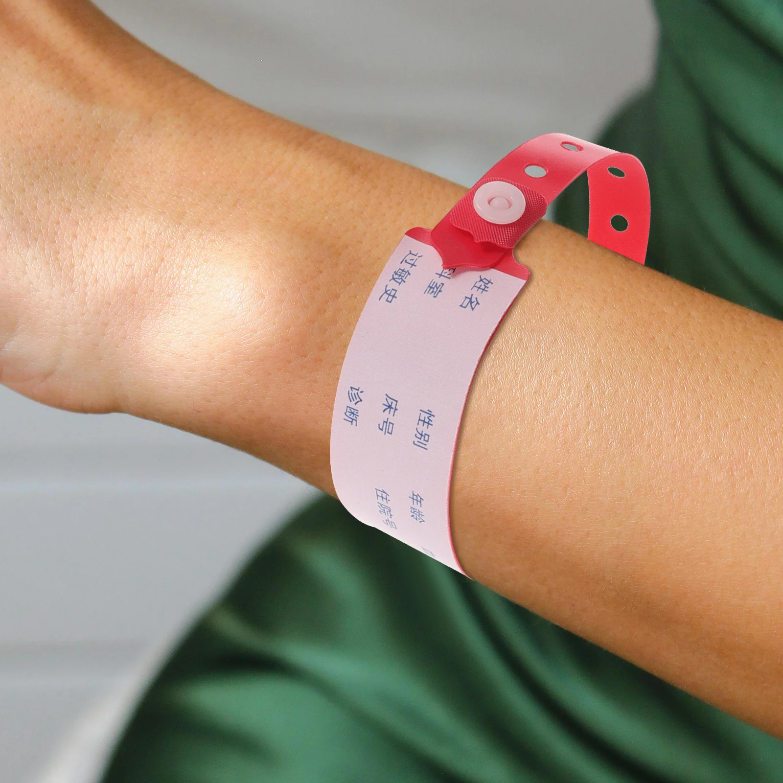 Bandes d'identification d'hôpital pour adultes, 100 pièces, bracelet imperméable jetable pour patients, transparent pour les paramètres de santé