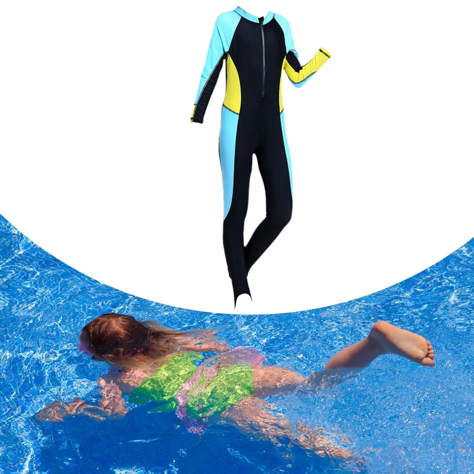 

Kids Wetsuit for Boys Girls Sun Protection Children's Bathing Suit Swim Suit for Canoeing Kayak Swim Lessons Underwater Diving