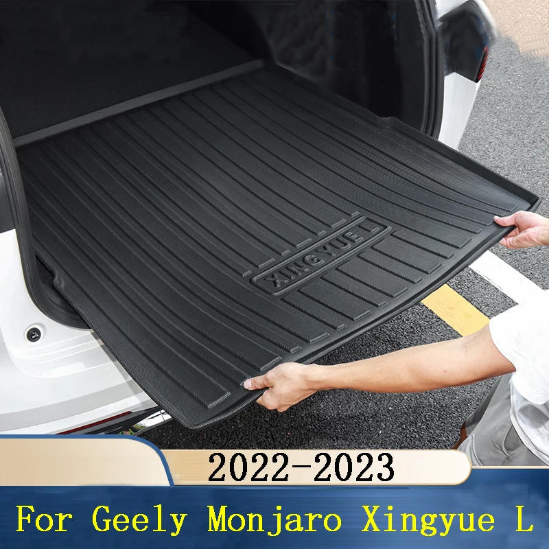 For Geely Monjaro Xingyue L 2022 2023 Car Rear Trunk Liner Cargo Boot TPO Trunk Mat Floor Tray Mud Kick Carpet Auto Accessories