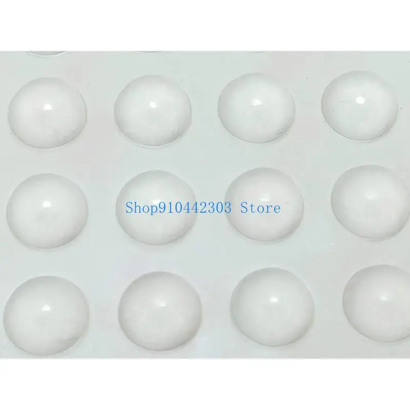 652F Keyboard Foot Pad Cabinet Door Bumpers 8mm Diameter Clear Adhesive Pads for Drawers Glass Tops Cutting Boards Furniture