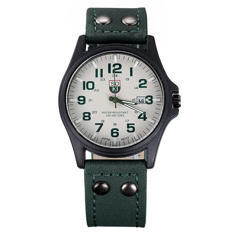 

High Quality Outdoor Leisure Casual Men's Watch Fashion Calendar Belt Student Sports Quartz Watch