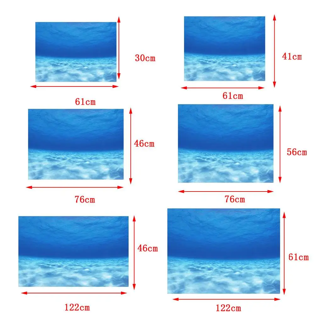 3D аквариум плакат обои аквариумные фотографии для ландшафтного декора резервуара